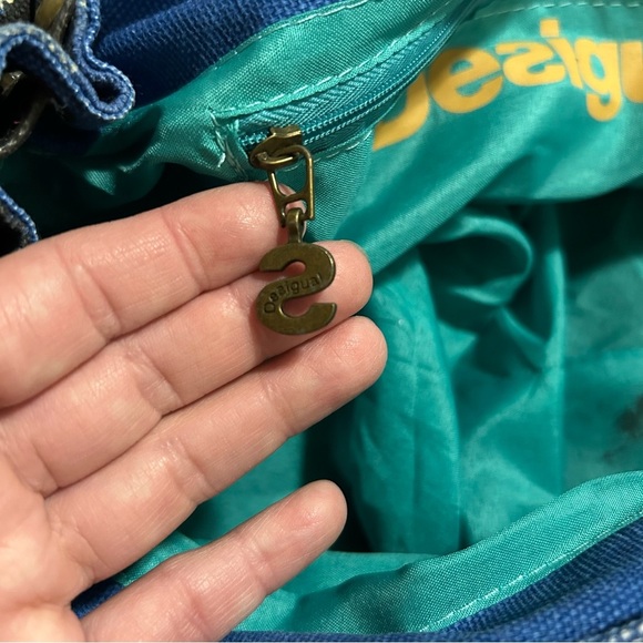 Desigual Blue and Green Shoulder Bag - Picture 6 of 9